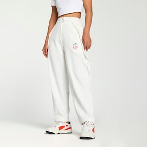 T7 Women's Relaxed Fit Slouchy Pants, Warm White, extralarge-IND