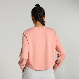 Women's Crew-Neck Relaxed Fit T-shirt, Poppy Pink, extralarge-IND