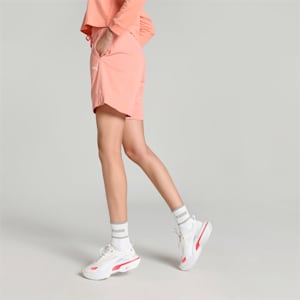 ESS Women's High-Waist Shorts, Poppy Pink, extralarge-IND