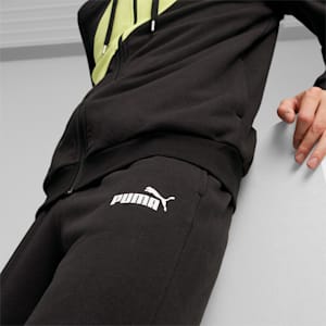 PUMA POWER Men's Tracksuit, PUMA Black-lime sheen, extralarge-IND