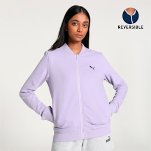 Women's Reversible Full-Zip Jacket, Vivid Violet, extralarge-IND