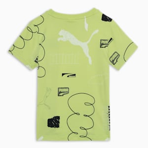 CLASSICS BRAND LOVE All-Over-Print Youth T-shirt, Lime Sheen, extralarge-IND