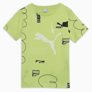 CLASSICS BRAND LOVE All-Over-Print Youth T-shirt, Lime Sheen, extralarge-IND