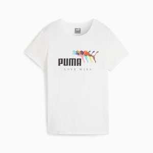 T-shirt ESS+ LOVE WINS, femme, PUMA White, extralarge