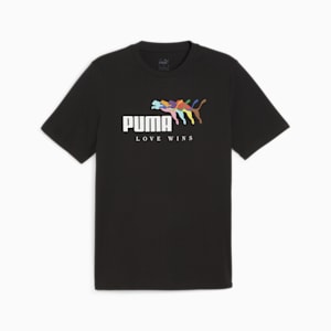 LOVE WINS Men's T-shirt, PUMA Black, extralarge-IND