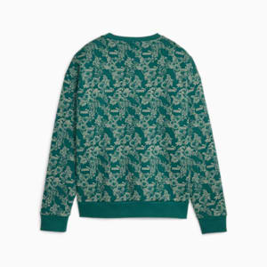 ウィメンズ FLORAL VIBES AOP クルースウェット 裏起毛, Malachite, extralarge-JPN