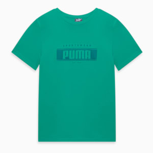 Graphic Boy's Regular Fit Crew-Neck T-shirt, Grassy Green, extralarge-IND