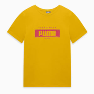 Graphic Boy's Regular Fit Crew-Neck T-shirt, Yellow Sizzle, extralarge-IND