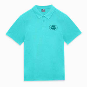 Graphic Boy's Regular Fit Polo T-shirt, Electric Peppermint, extralarge-IND