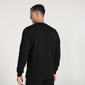 Oversized Fit Cotton Sweatshirt - Black - Men