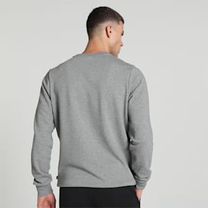 Big Logo Men's Crew-Neck Sweatshirt, Medium Gray Heather, extralarge-IND