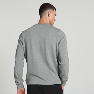 Big Logo Men's Crew-Neck Sweatshirt, Medium Gray Heather, extralarge-IND