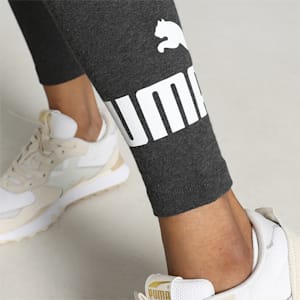 Logo Women's Leggings, Dark Gray Heather, extralarge-IND