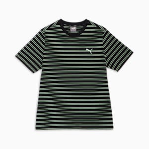 メンズ サマーパック ストライプ 半袖 Tシャツ, PUMA Black, extralarge-JPN