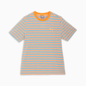 メンズ サマーパック ストライプ 半袖 Tシャツ, Turquoise Surf, extralarge-JPN
