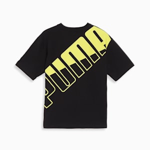 メンズ プーマ パワー MX SS 半袖 Tシャツ, PUMA Black-Lime Sheen, extralarge-JPN