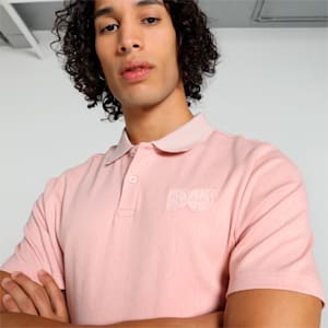 PUMA x one8 Men's Signature Polo, Rose Quartz, extralarge-IND