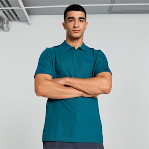 PUMA x one8 Men's Overlay Polo, Ocean Tropic, extralarge-IND