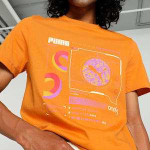 PUMA x one8 Men's Core Elevated Slim Fit T-shirt, Ginger Tea, extralarge-IND