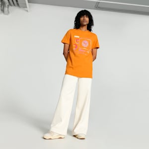 PUMA x one8 Men's Core Elevated Slim Fit T-shirt, Ginger Tea, extralarge-IND