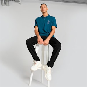 PUMA x one8 Core Men's Slim Fit Polo, Ocean Tropic, extralarge-IND