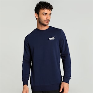 Small Logo TR Men's Crew-Neck Sweatshirt, PUMA Navy, extralarge-IND