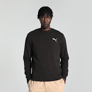 Small Logo TR Men's Crew-Neck Sweatshirt, PUMA Black-Cat, extralarge-IND