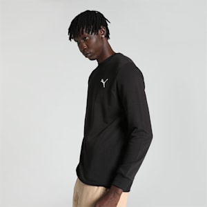 Small Logo TR Men's Crew-Neck Sweatshirt, PUMA Black-Cat, extralarge-IND