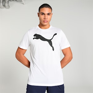 Active Big Logo Men's T-shirt, PUMA White, extralarge-IND