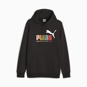 Men's Multicolor Hoodie, PUMA Black, extralarge-IND