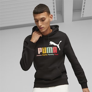 Men's Multicolor Hoodie, PUMA Black, extralarge-IND