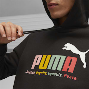 Men's Multicolor Hoodie, PUMA Black, extralarge-IND