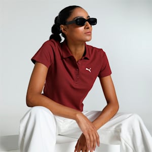 Women's Polo T-shirt, Intense Red, extralarge-IND