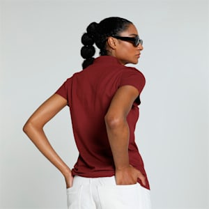 Women's Polo T-shirt, Intense Red, extralarge-IND
