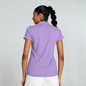 Women's Polo T-shirt, Lavender Alert, extralarge-IND