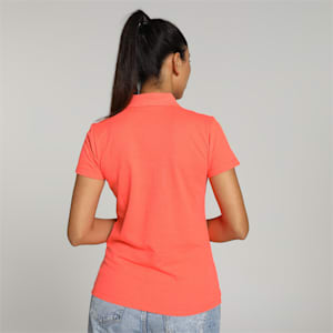 Women's Polo T-shirt, Fiery Coral, extralarge-IND