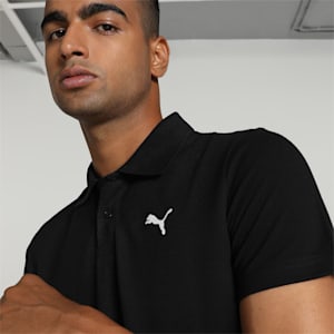 Men's Slim Fit Polo T-shirt, PUMA Black, extralarge-IND