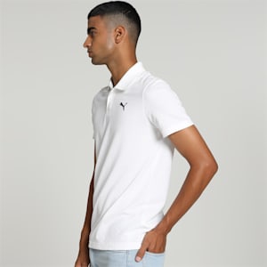 Men's Slim Fit Polo T-shirt, PUMA White, extralarge-IND