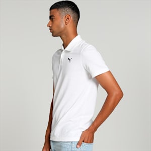 Men's Slim Fit Polo T-shirt, PUMA White, extralarge-IND