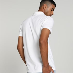 Men's Slim Fit Polo T-shirt, PUMA White, extralarge-IND