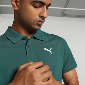 Men's Slim Fit Polo T-shirt, Malachite, extralarge-IND