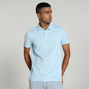 Men's Slim Fit Polo T-shirt, Silver Sky, extralarge-IND