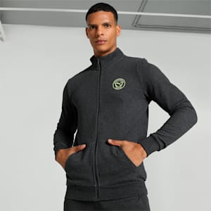 Men's Varsity Graphic Full-Zip Sweat Jacket, Dark Gray Heather, extralarge-IND