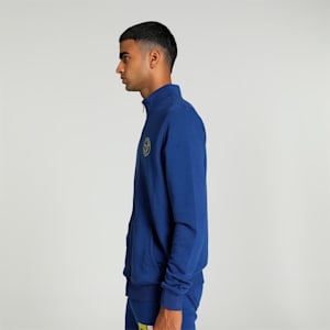 Men's Varsity Graphic Full-Zip Sweat Jacket, Blazing Blue, extralarge-IND