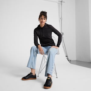 Essentials Big Cat Logo Women's Hoodie, PUMA Black-PUMA Black, extralarge