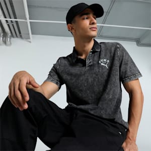 Men's Classics Graphic Polo, PUMA Black, extralarge-IND