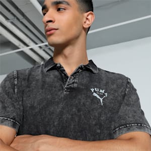 Men's Classics Graphic Polo, PUMA Black, extralarge-IND