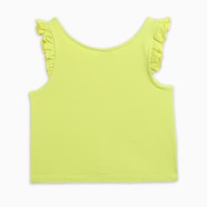 Ruffles Girl's Tank, Lime Sheen, extralarge-IND