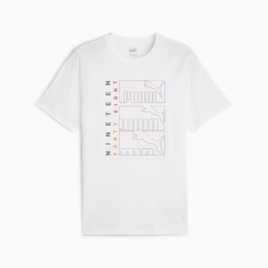 メンズ グラフィックス トリプル NO1 ロゴ 半袖 Tシャツ, PUMA White, extralarge-JPN