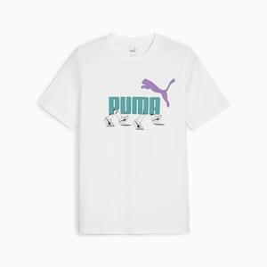 メンズ グラフィックス スニーカー 半袖 Tシャツ, PUMA White, extralarge-JPN